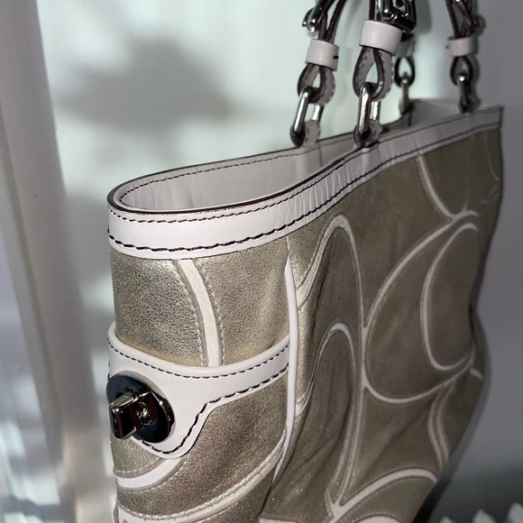 Coach Gold Rhinestone Tote - Picture 2 of 8